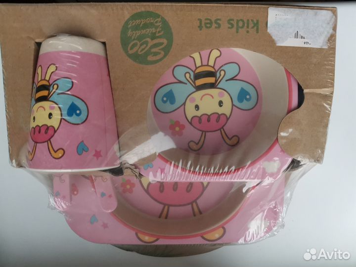 Продам детскую посуду из бамбука