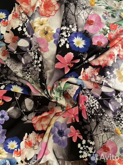 Отрез ткани Жаккард шелковый 