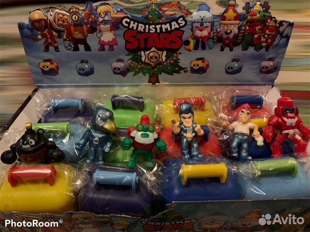 Фигурки Бравл Старс и Амонг Ас разные герои