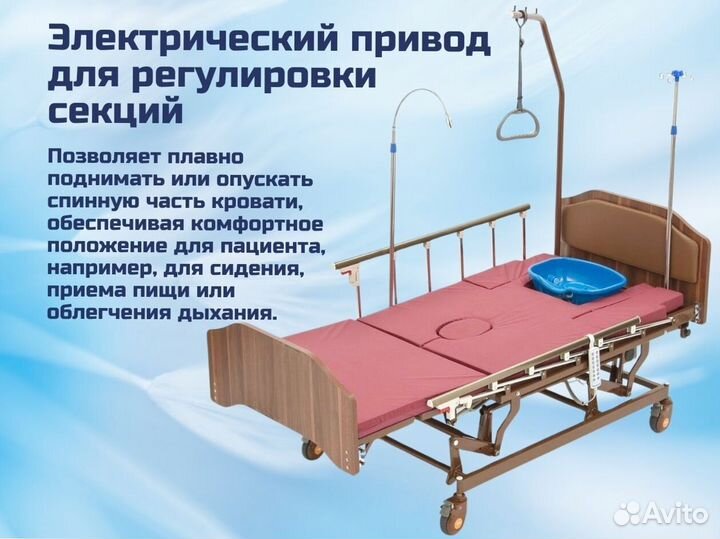 Медицинская кровать для ухода за больными