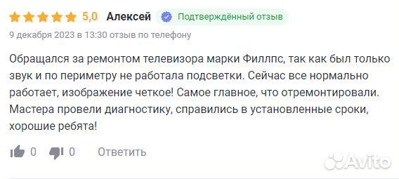 Ремонт телевизоров на дому. Частный телемастер