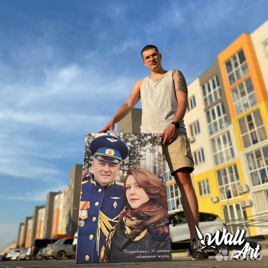 Портреты на холсте по фото в разных стиля