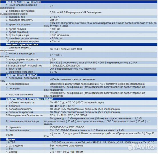 Блок питания Delta DPS-231CB A