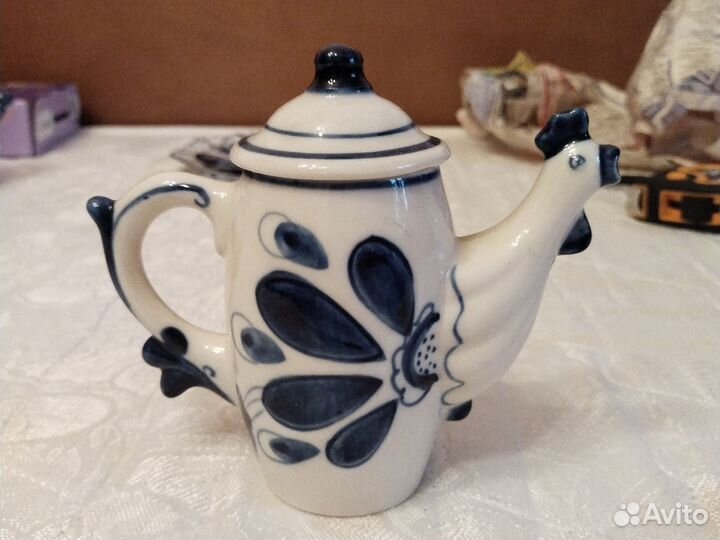 Заварочный чайник, гжель