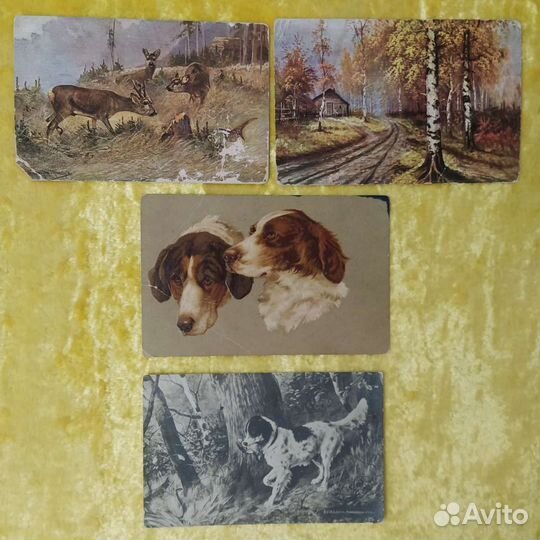 Старые Открытки Карточки сражения портреты пейзаж