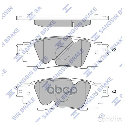 Колодки тормозные lexus RX 15- задние SP4091 Sa