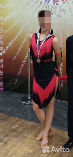 Платье для бальных танцев латина ю1