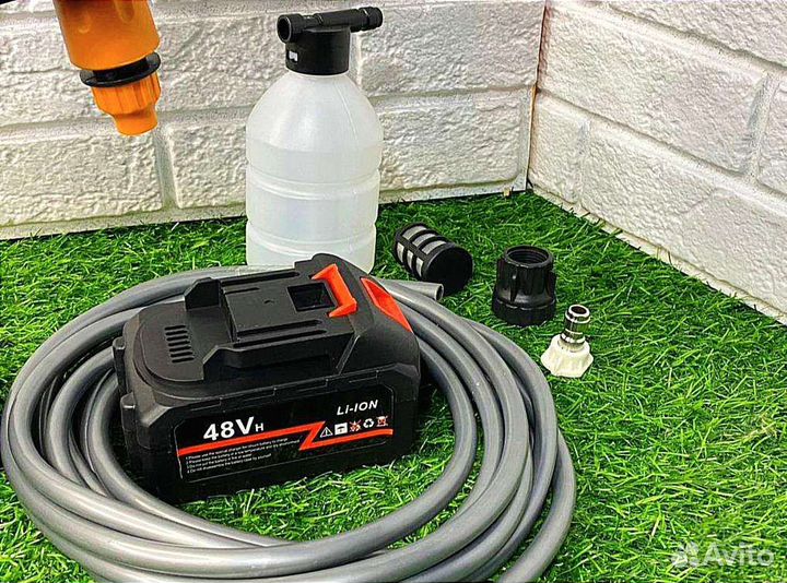 Портативная мойка высокого давления 2 акб