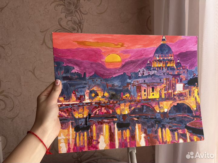 Готовая раскрашенная картина по номерам