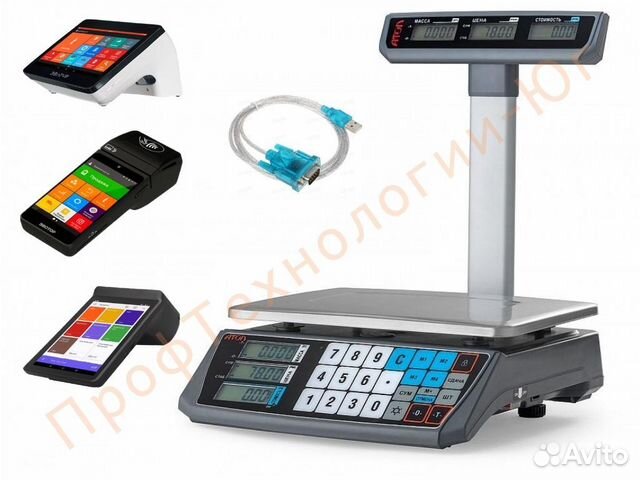Весы Атол Марта со стойкой + Кабель RS-232-USB