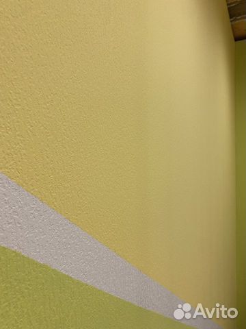 Краска для стен, обоев салатовый и желтый