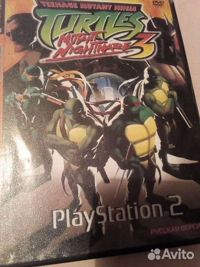 Диск Черепашки-ниндзя tmnt 3 для Sony PS2