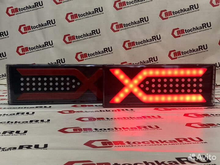 Новинка Задние фонари X RED - style neon 2108/2114