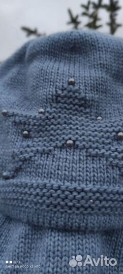 Комплект шапка и шарф женские