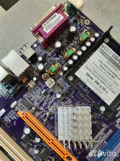 Материнская плата ATX S478 ECS 865PE-A