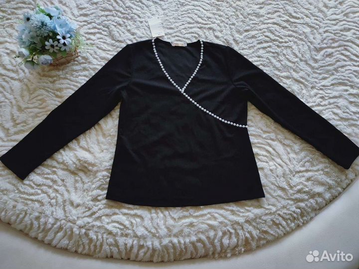 Кофточка с жемчугом