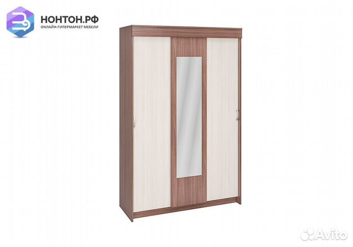 Шкаф-купе Бассо ясень шимо светлый / ясень шимо те