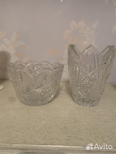 Ваза хрустальная