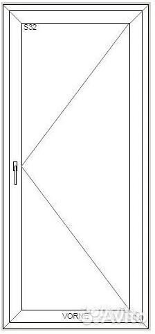Пластиковая дверь. пвх 900х2000