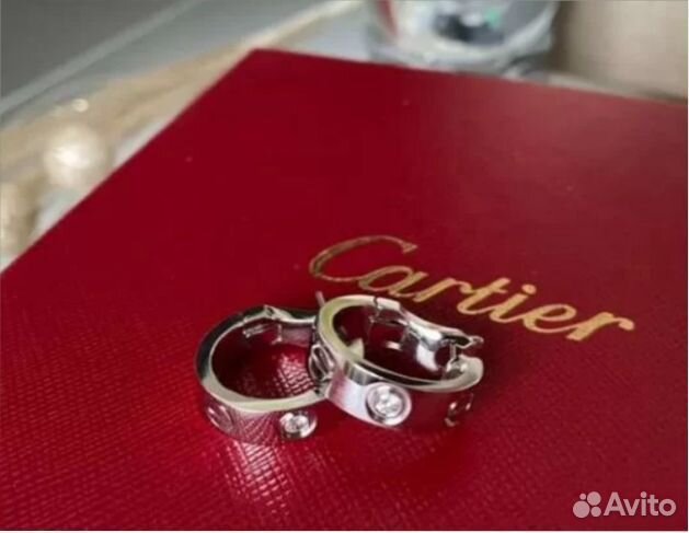 Серьги cartier love