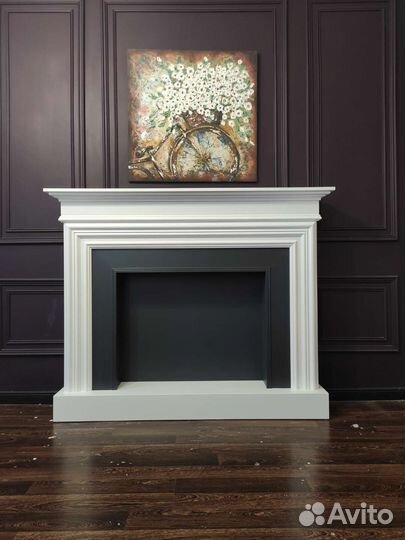 Камин большой, ширина 150 см
