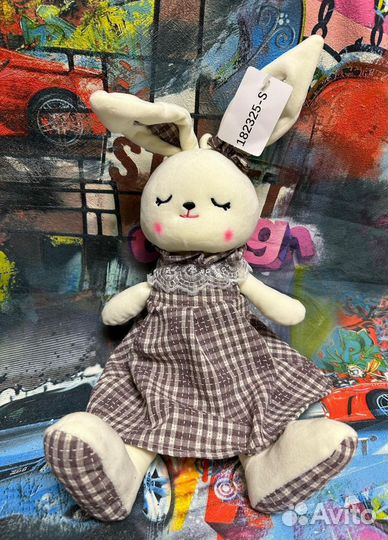 Новая мягкая игрушка зайка в платье