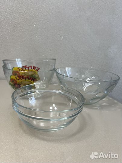 Салатницы стекляные