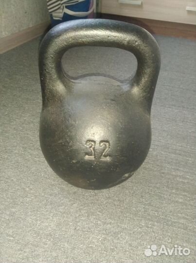 Гантели (Бульдоги) от 5 до 16 кг пары. Гиря 32кг