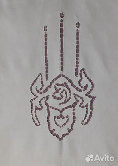 Старинные шторы вышивка