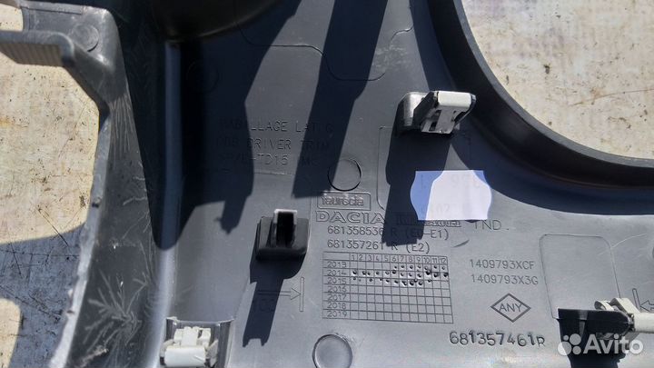 Накладка панели левая Renault Duster 4x4