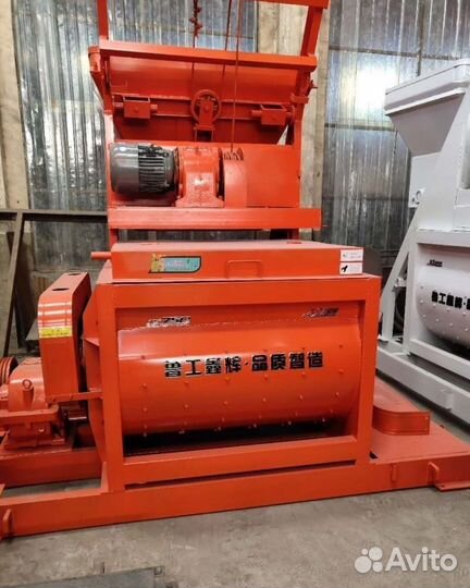 Двухвальный бетоносмеситель со скипом JS-750