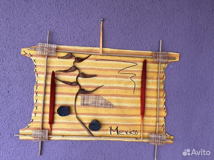 Картина из натуральных материалов 44х70