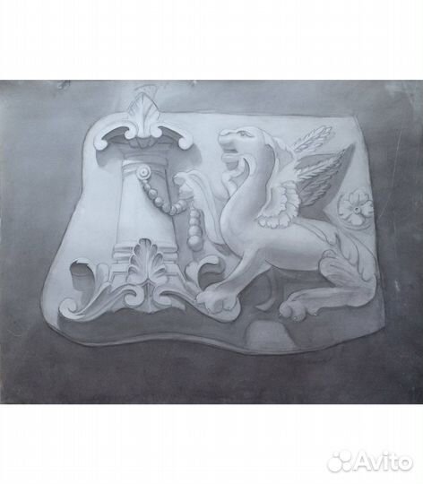 Архитектурная деталь А1, тушь. без рамы