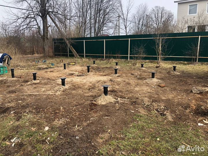 Винтовая свая 108 установка под ключ