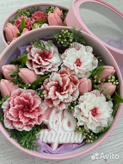 Мыло ручной работы цветы