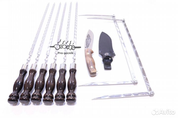 Набор шампуров в чехле 