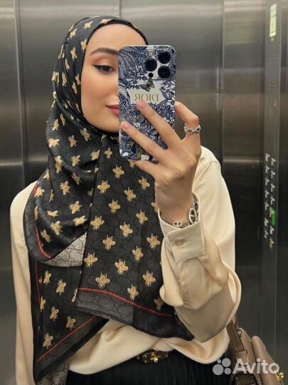 Двусторонний шарф Гуччи