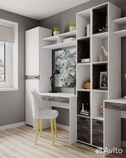 Стол письменный modul 1000 с выдвижным ящиком