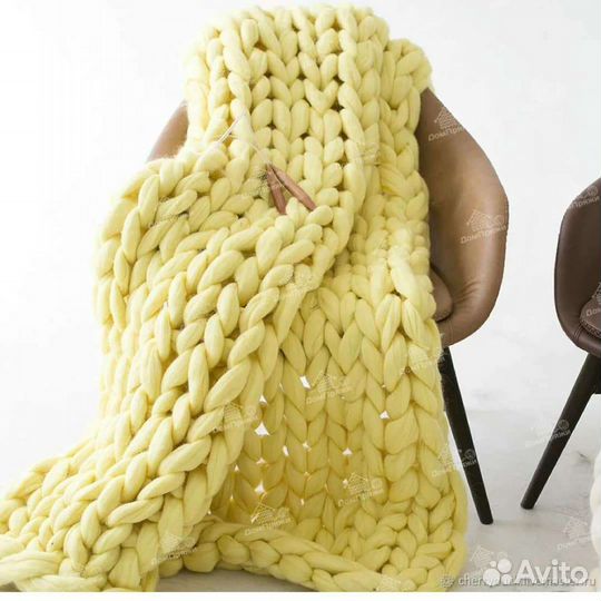 Пледы ручной вязки