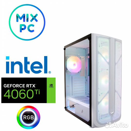 Компьютер i3 12100F + RTX4060TI