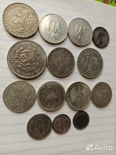 Монеты серебро