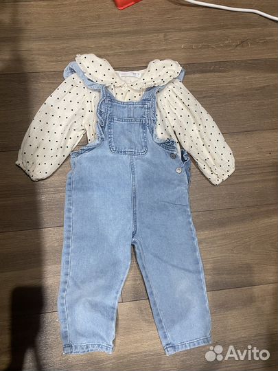 Рубашка zara для девочки 92