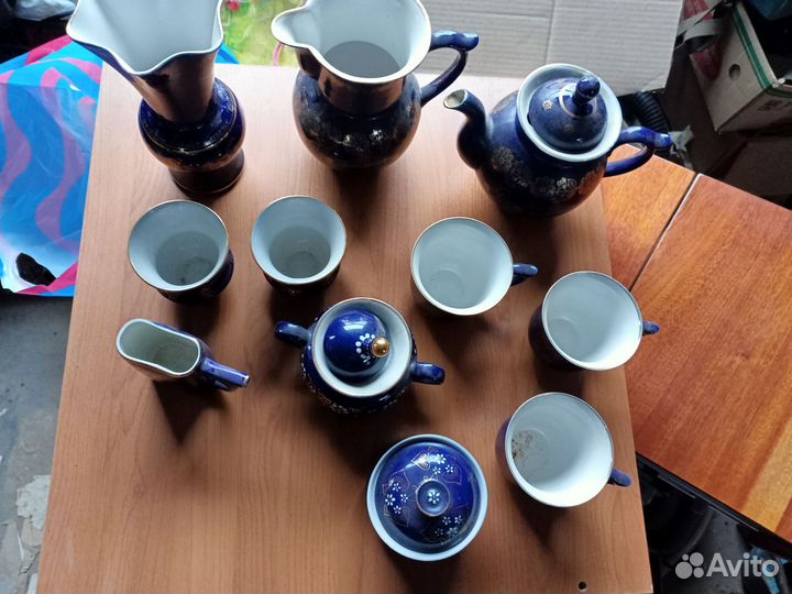 Чайный сервиз кобальт