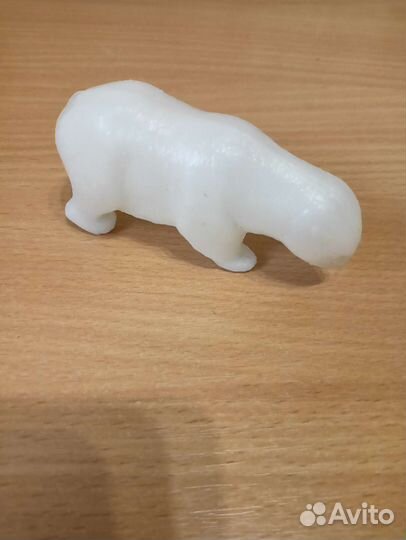 Игрушка белый медведь СССР