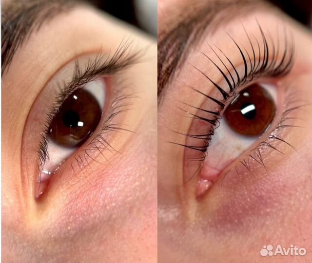 Наращивание ресниц, оформление бровей