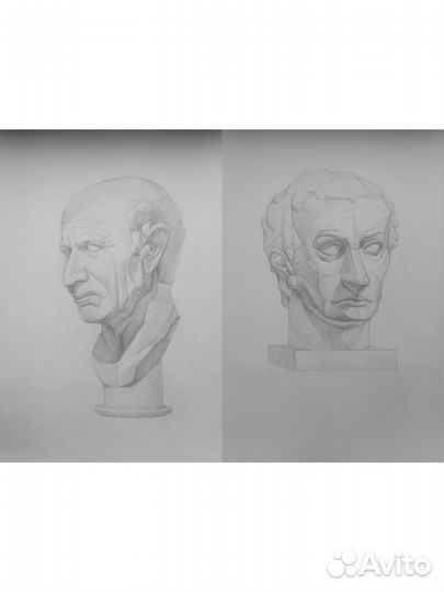 Голова Гаттамелата. Голова римлянина