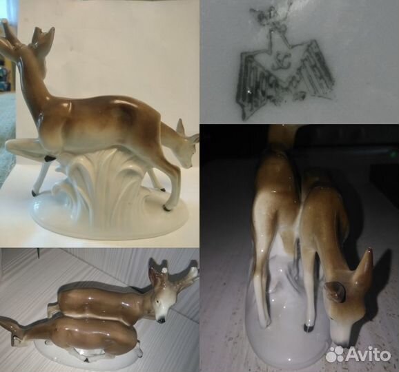 Фарфоровая Статуэтка Олени Grafental Германия гдр