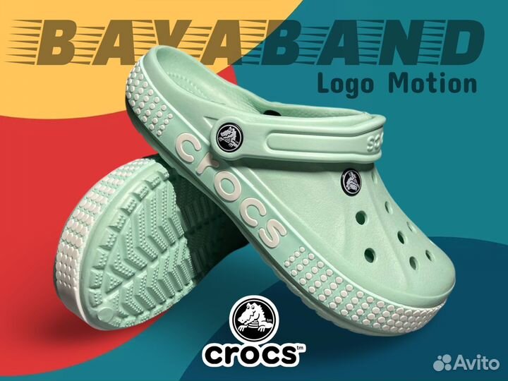 Сабо женские Crocs Bayaband Logo Motion