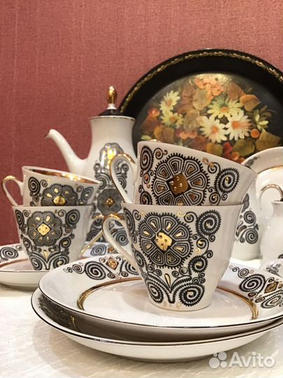 Сервиз кофейный Рижский винтаж