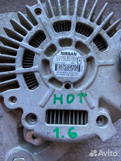 Генератор Nisan Noyt E 11 1.6 двс